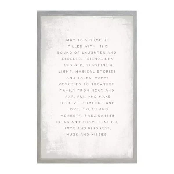 Petal Lane Home May This Home Be Filled Vintage Magnetic Memo Board with 2 in. Frame