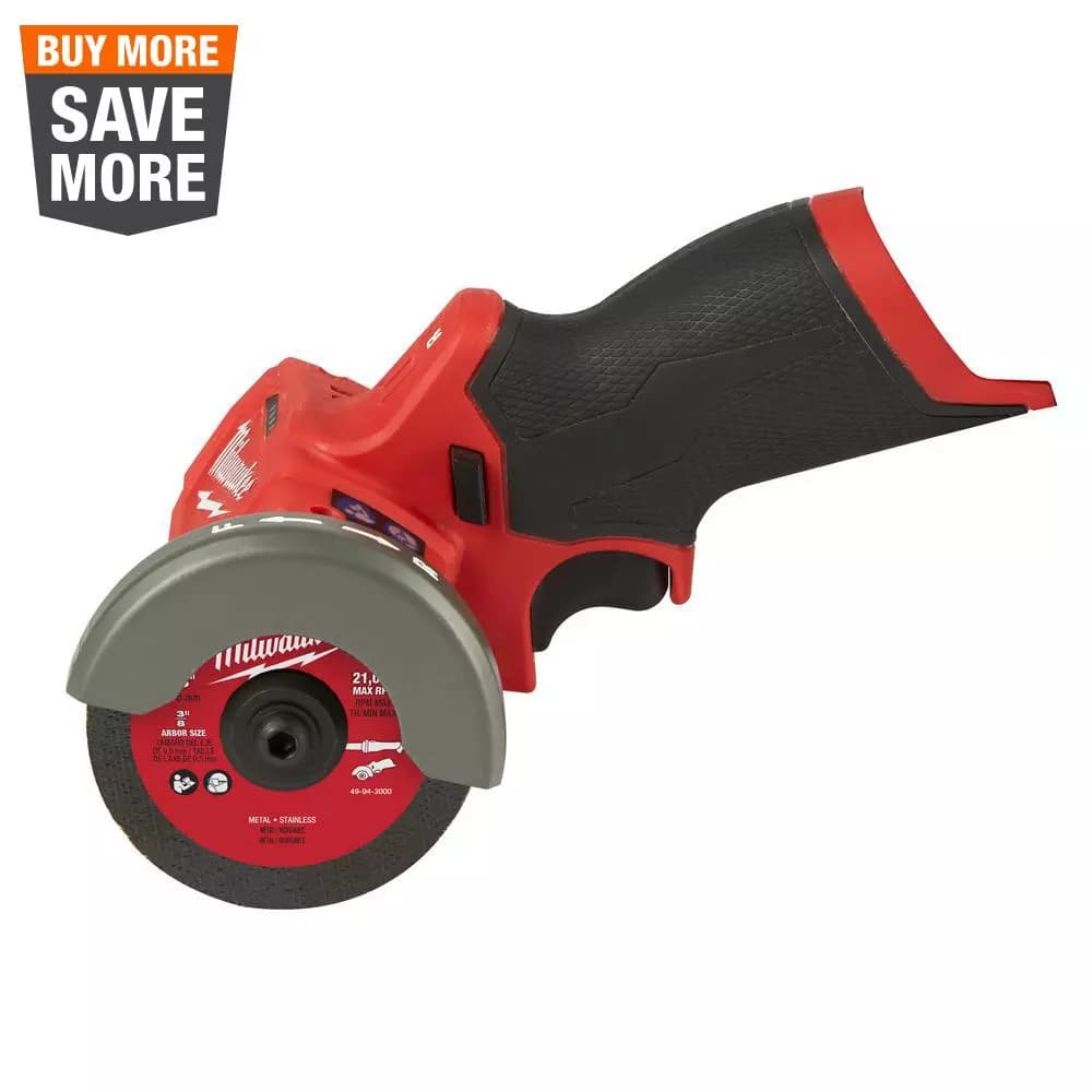 Milwaukee M12 FUEL 12V Lithium-Ion Brushless 3 in. Compact Cut Off Saw (Tool-Only)