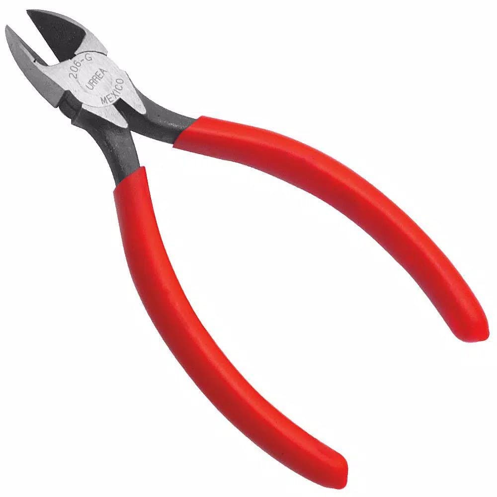 URREA 5-9/16 in. Diagonal Cutting Pliers with Rubber Grip
