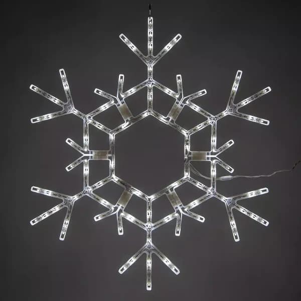 Kringle Traditions 36 in. 105-Light LED Cool White Folding Snowflake Decoration