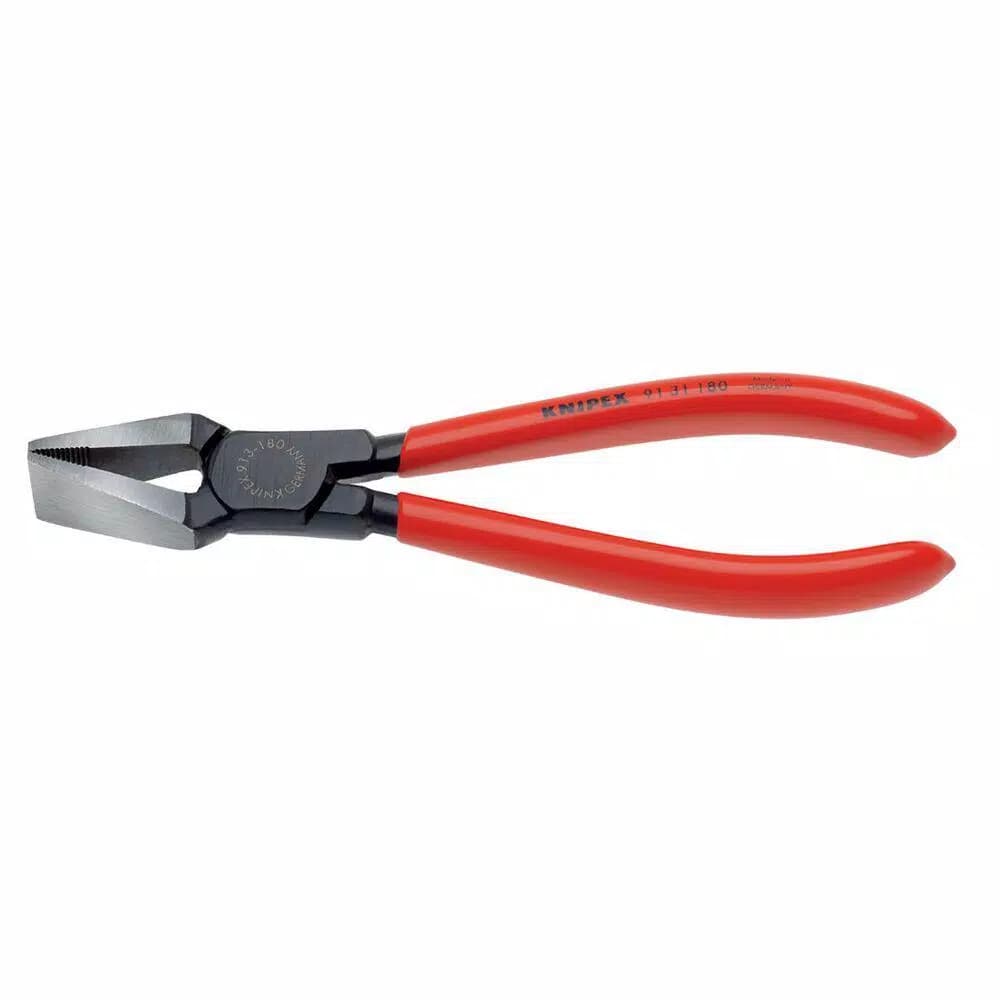 KNIPEX 7-1/4 in. Glass Breaking Pliers, Chrome Vanadium Steel