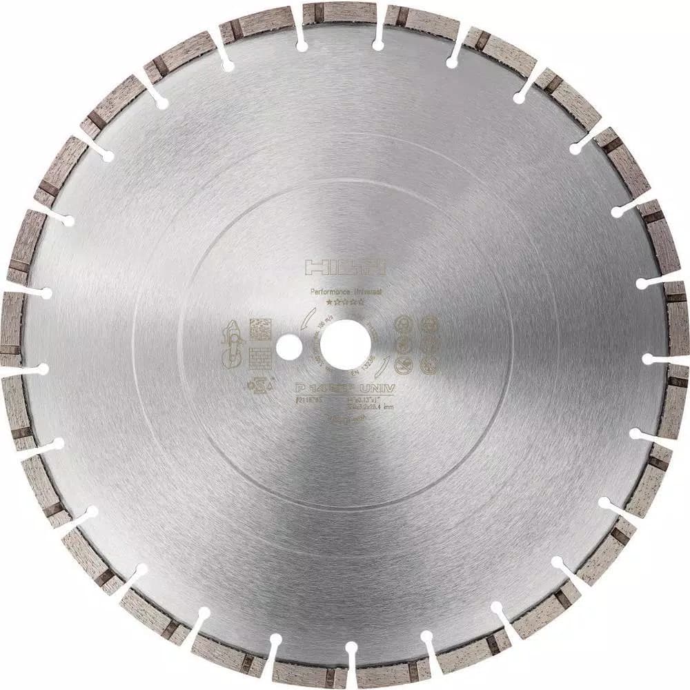 Hilti 12 in. x 1 in. Premium Universal Diamond Saw Blade for Concrete and Multi-Purpose Cutting