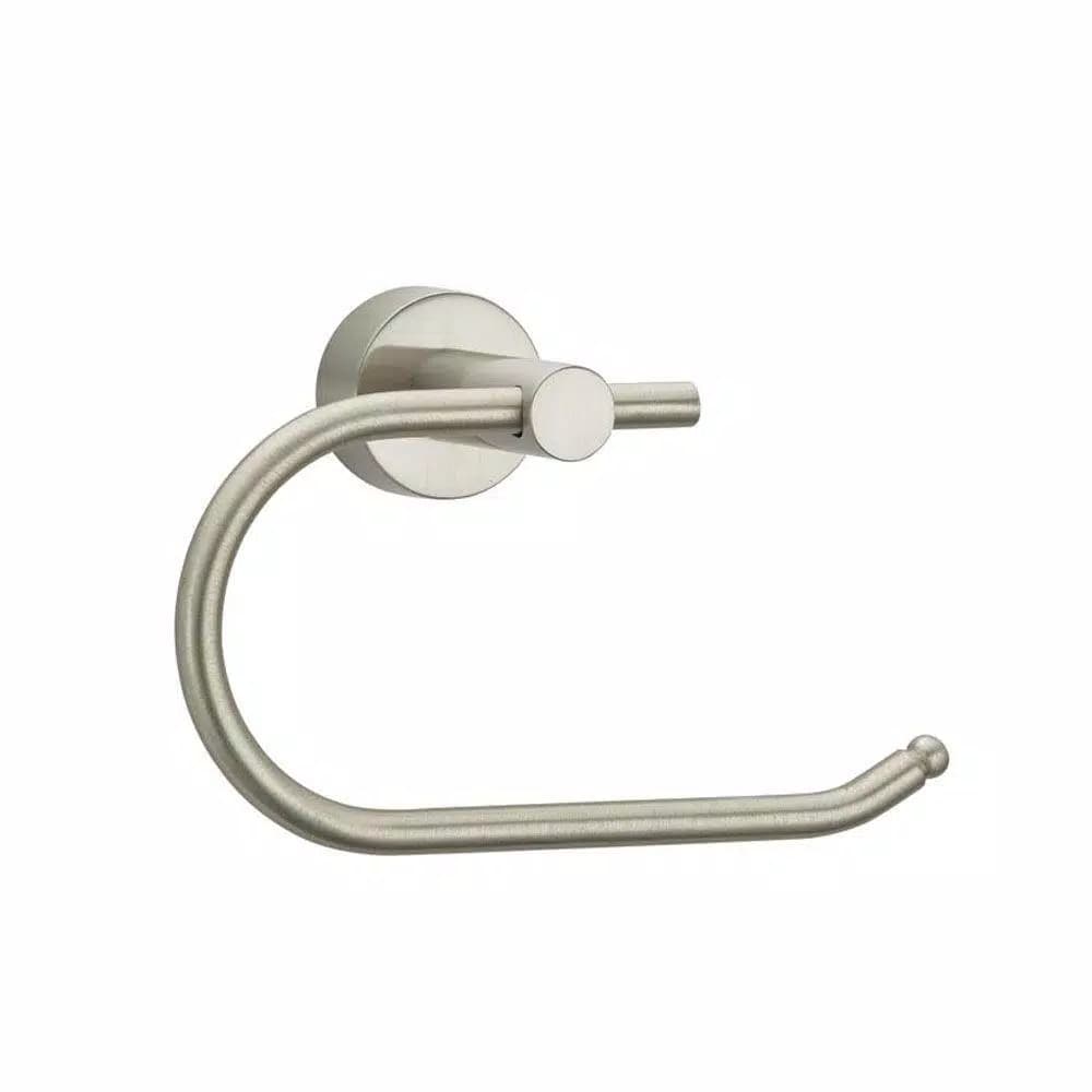 Glacier Bay Innburg Single Post Toilet Paper Holder, Brushed Nickel