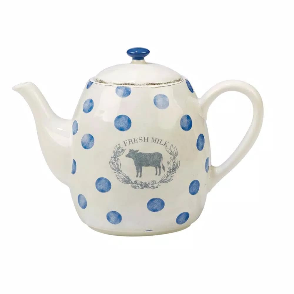 Certified International Urban Farmhouse 5-Cup Multi-Colored Ceramic Teapot