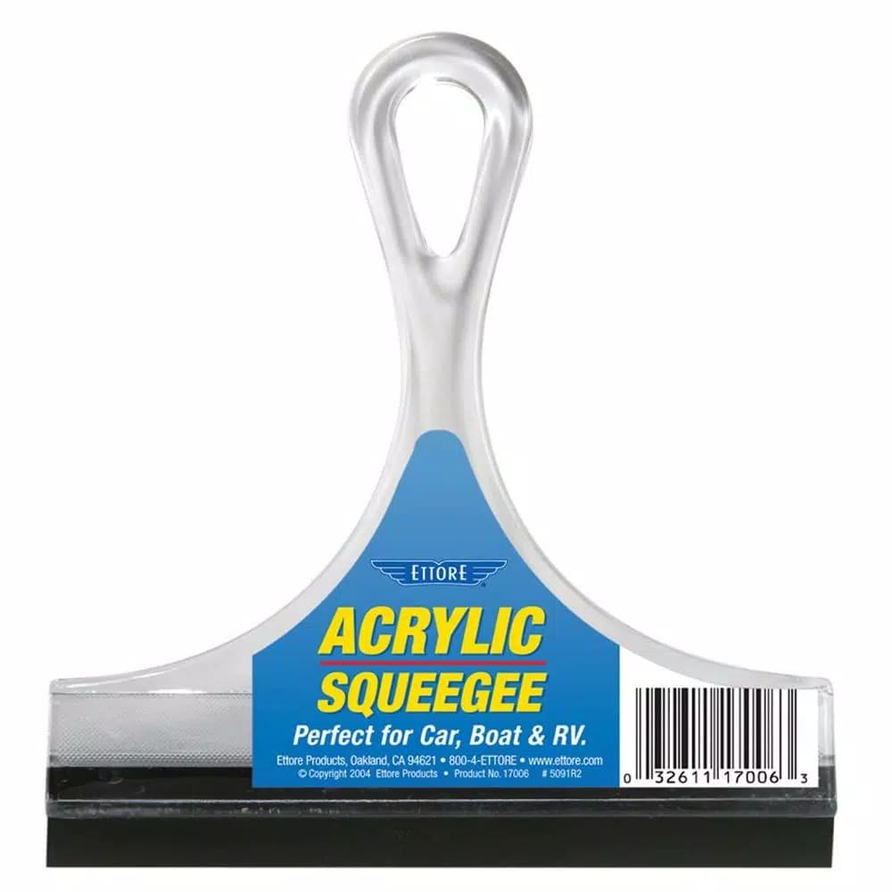Ettore All-Purpose Acrylic Window Squeegee with Streak-Free Rubber Blade