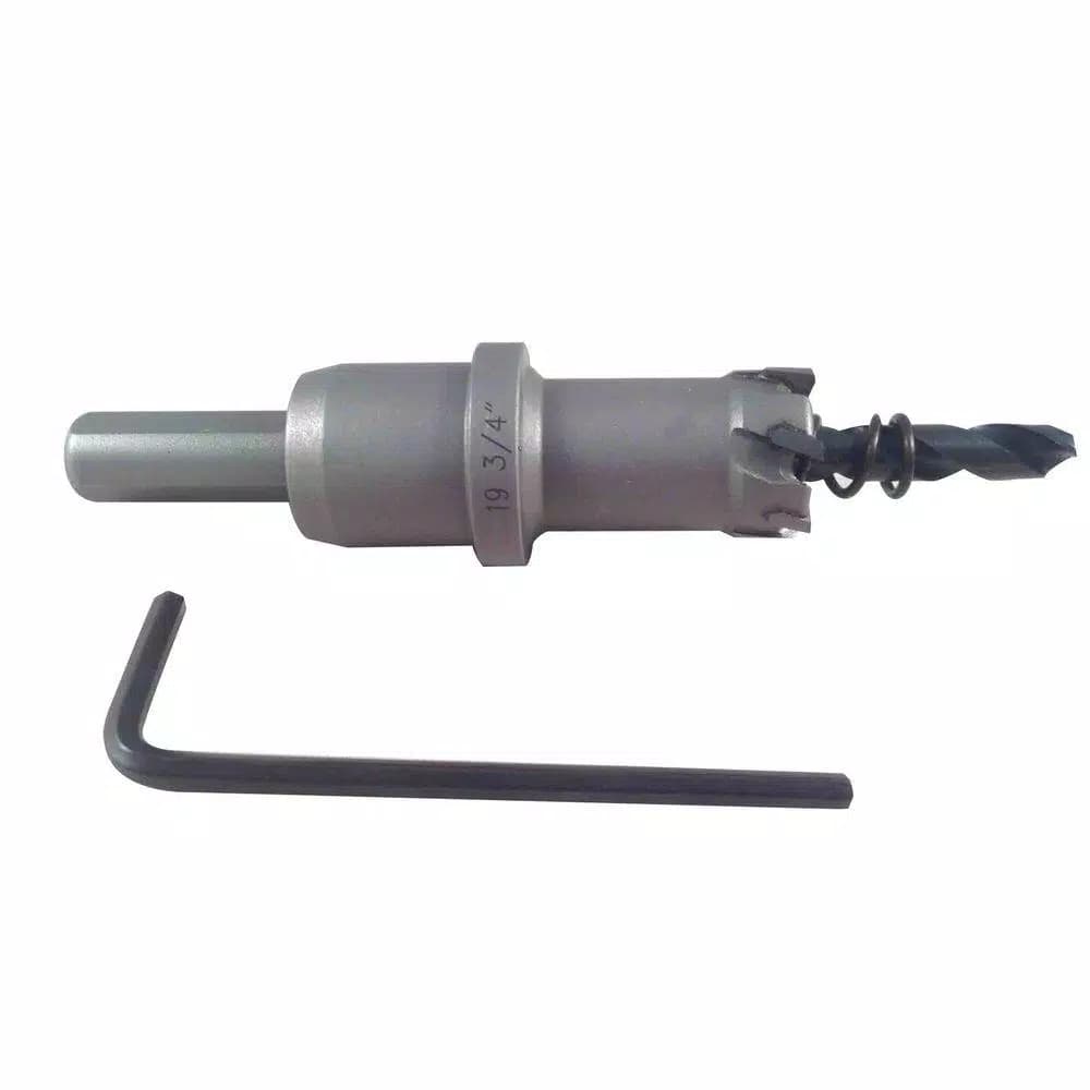 BLU-MOL Xtreme Tri-Cut Tungsten Carbide Hole Cutter, 3/4 in.