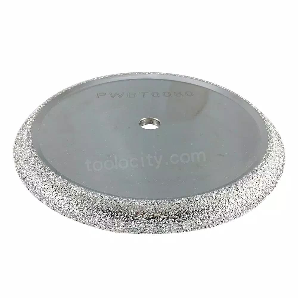 Monster 10 in. Brazed Diamond Profile Wheel for Tile, 3/8 in. Radius, 5/8 in. Arbor