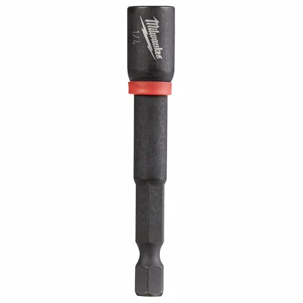 Milwaukee SHOCKWAVE 1/4 in. x 2-9/16 in. Magnetic Nut Driver, Impact Duty