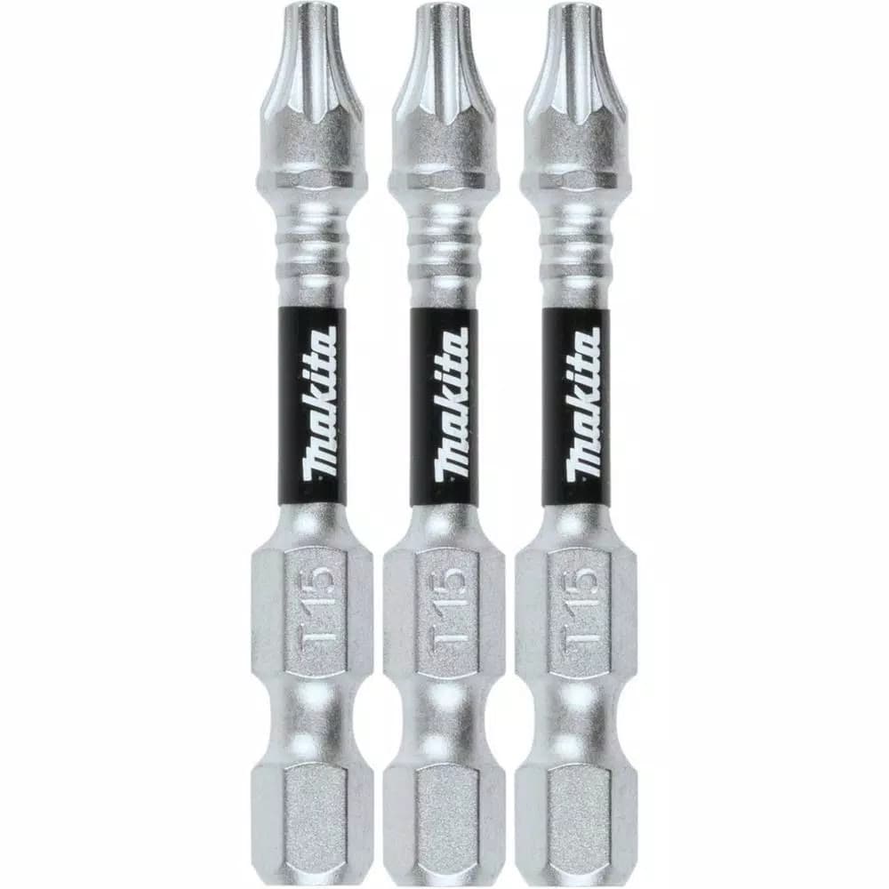 Makita ImpactXPS T15 Torx 2 in. Power Bits, 3-Pack
