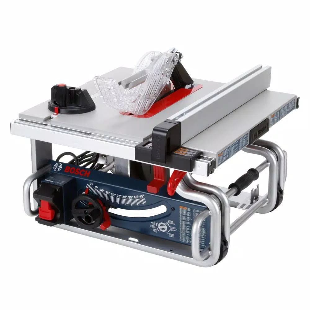 Bosch 10 in. Corded Portable Table Saw, 15 Amp, 4 HP with Smart Guard System