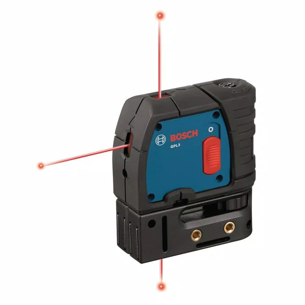 Bosch Factory Reconditioned 100 ft. Self-Leveling 3-Point Red Laser Level with Mounting Strap and Belt Pouch