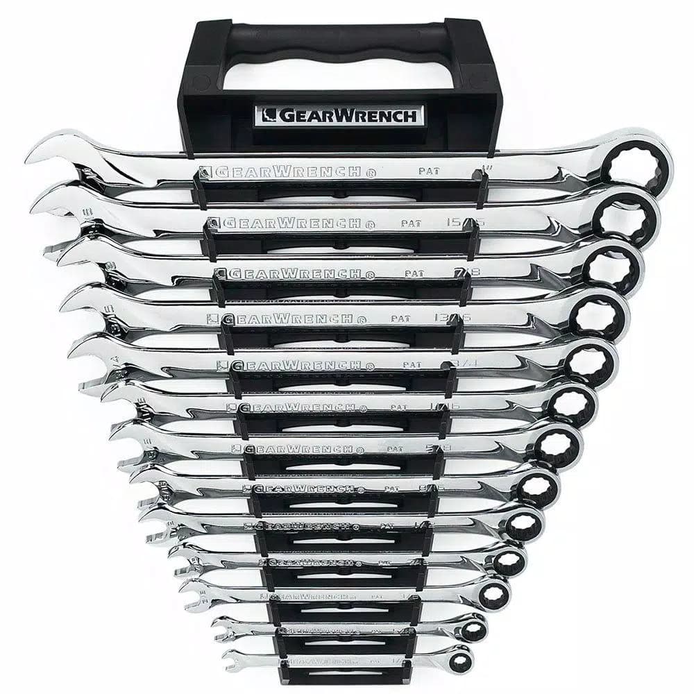 GearWrench 13-Piece X-Large SAE Ratcheting Combination Wrench Set