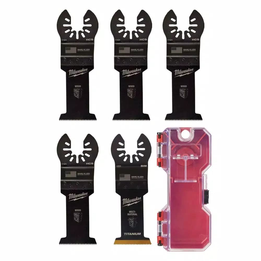 Milwaukee OPEN-LOK 5-Piece Oscillating Multi-Tool Blade Variety Pack