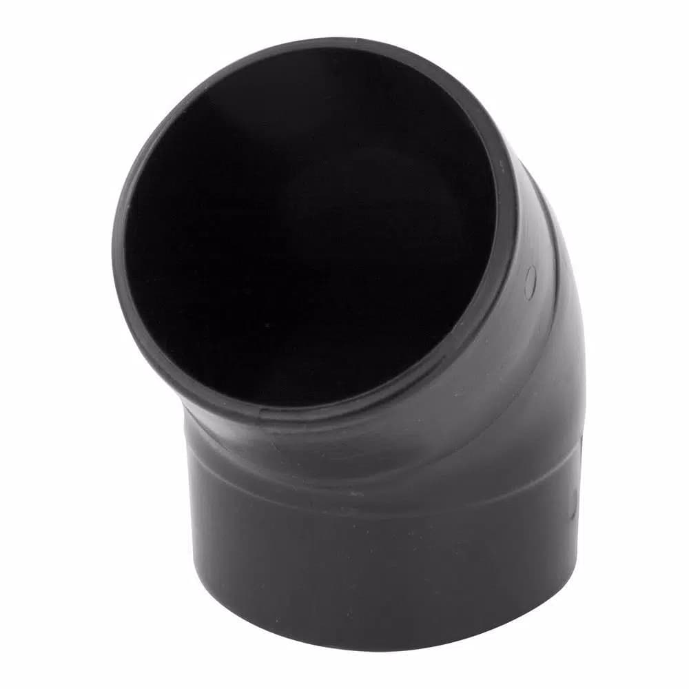 POWERTEC 2-1/2 in. 45-Degree Elbow Dust Collection Fitting, Black ABS