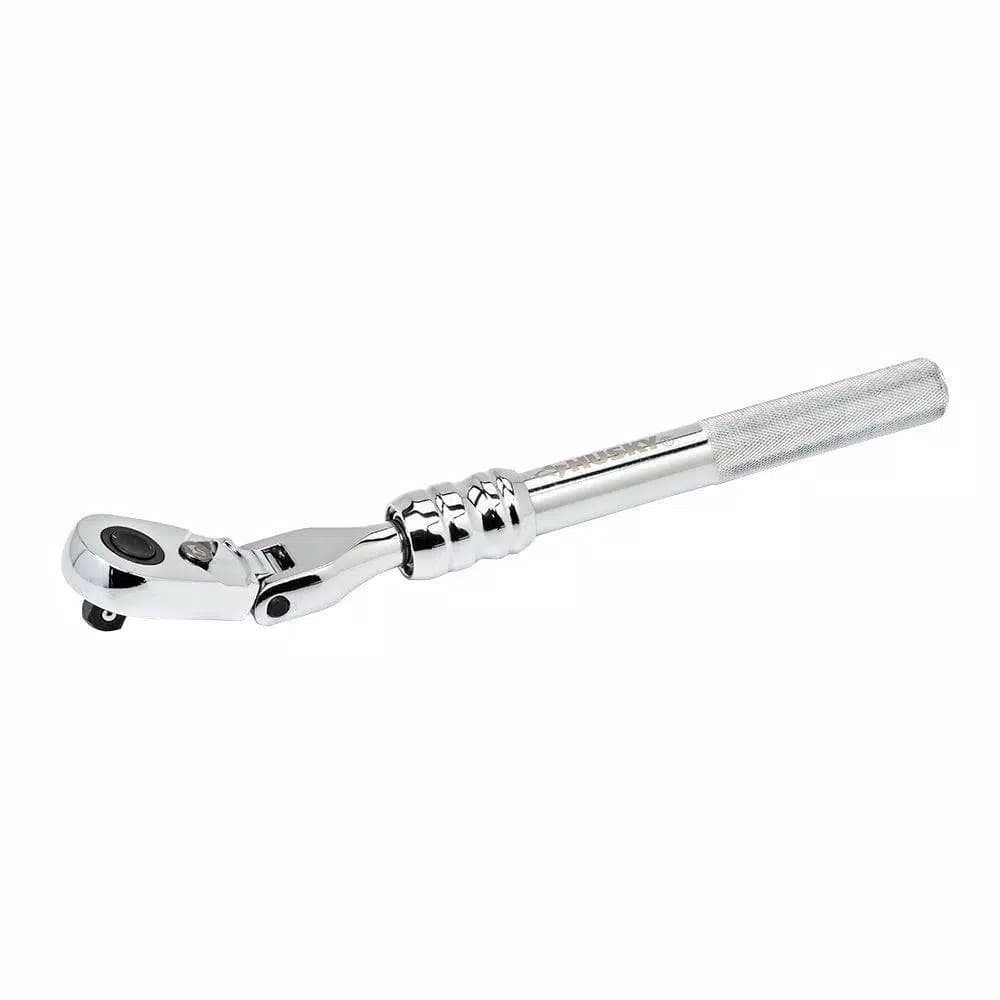 Husky 3/8 in. Drive Flex-Head Extendable Ratchet, 10 in. to 15 in.