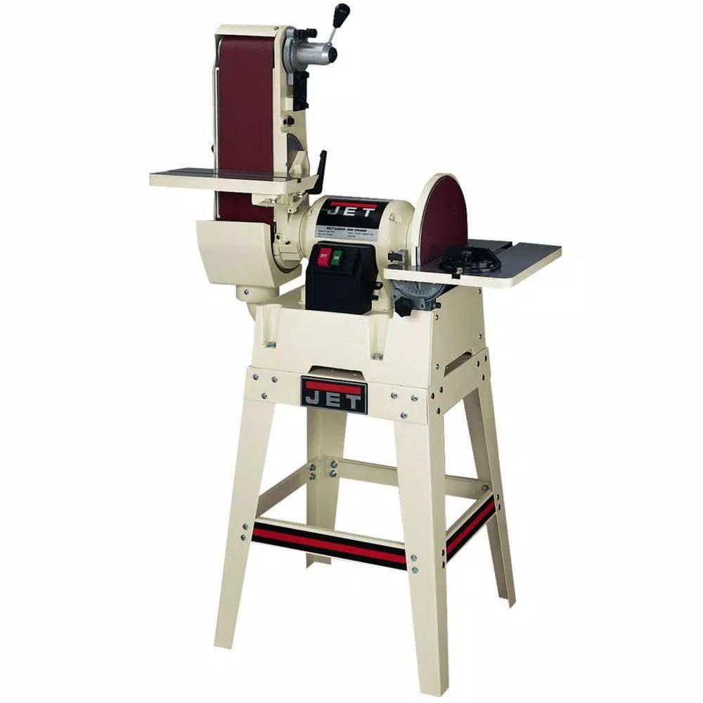 JET JSG-6DCK 1.5 HP Belt and 12 in. Disc Sander with Open Stand