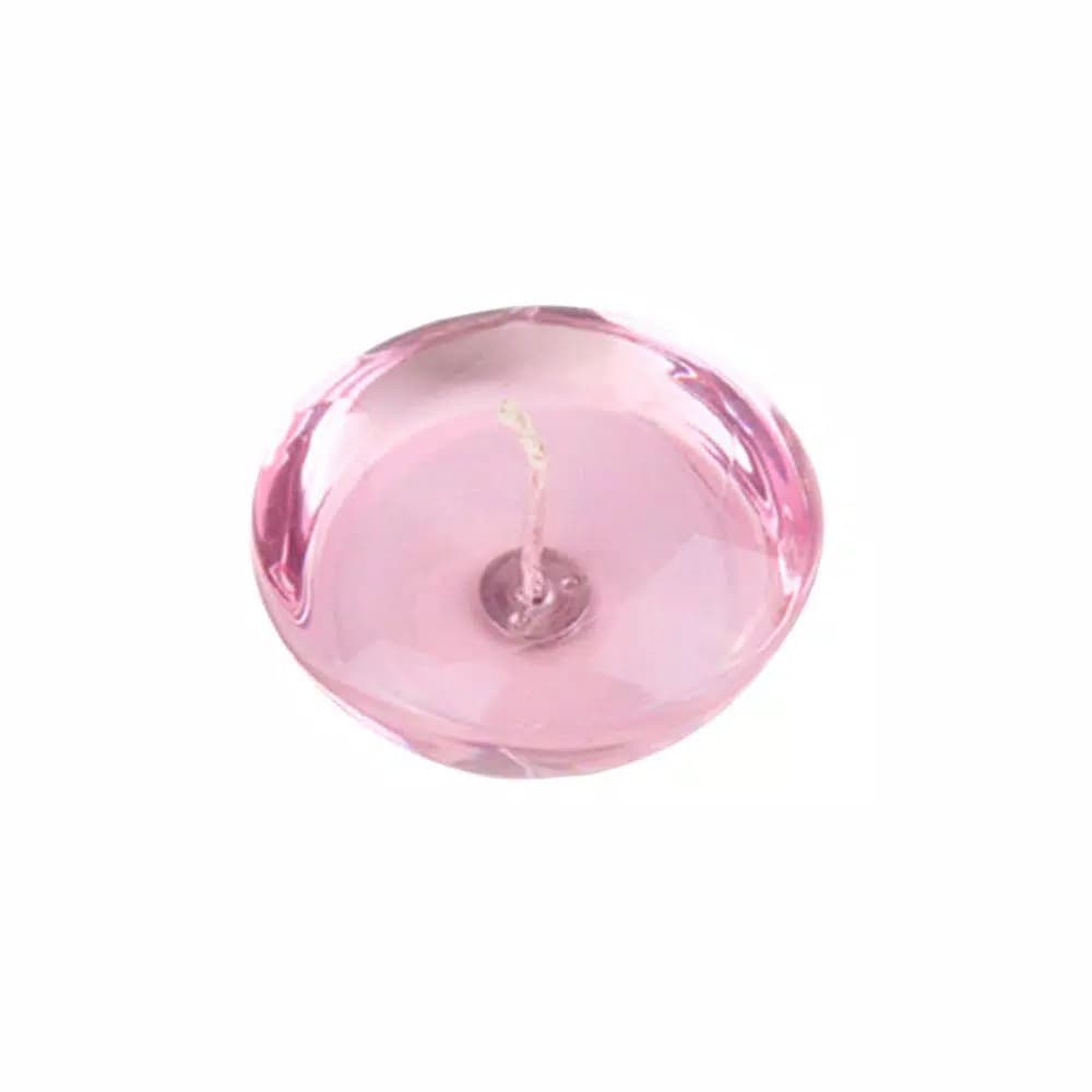 Zest Candle 3 in. Light Rose Gel Floating Candles, Unscented Paraffin Wax (6-Pack)