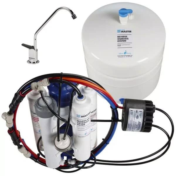 Home Master HydroPerfection Under Sink Reverse Osmosis System with UV Sterilizer and Permeate Pump