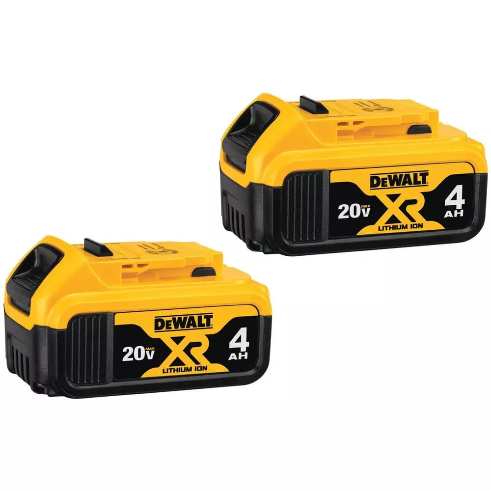 DEWALT 20V MAX XR 4.0 Ah Lithium-Ion Battery Pack, 2-Pack