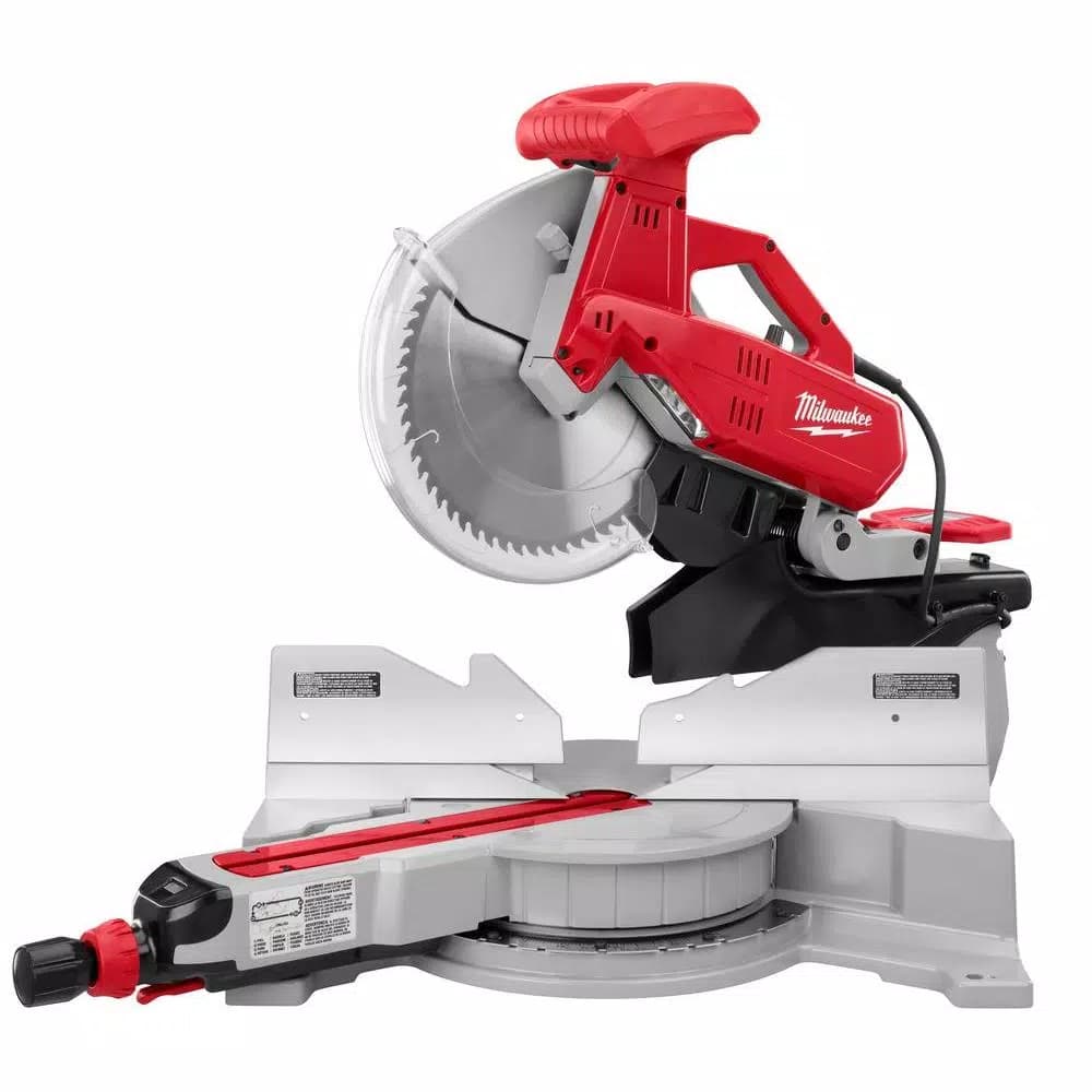 Milwaukee 12 in. Dual Bevel Sliding Compound Miter Saw, 15 Amp, 3.3 Max HP
