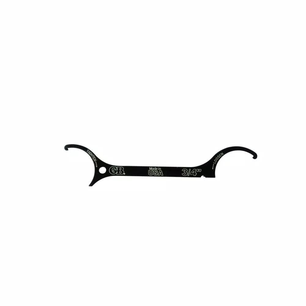 Gardner Bender 5.75 in. Steel Lock Nut Wrench, Fits 0.75 in. Locknuts, Black (Case of 10)