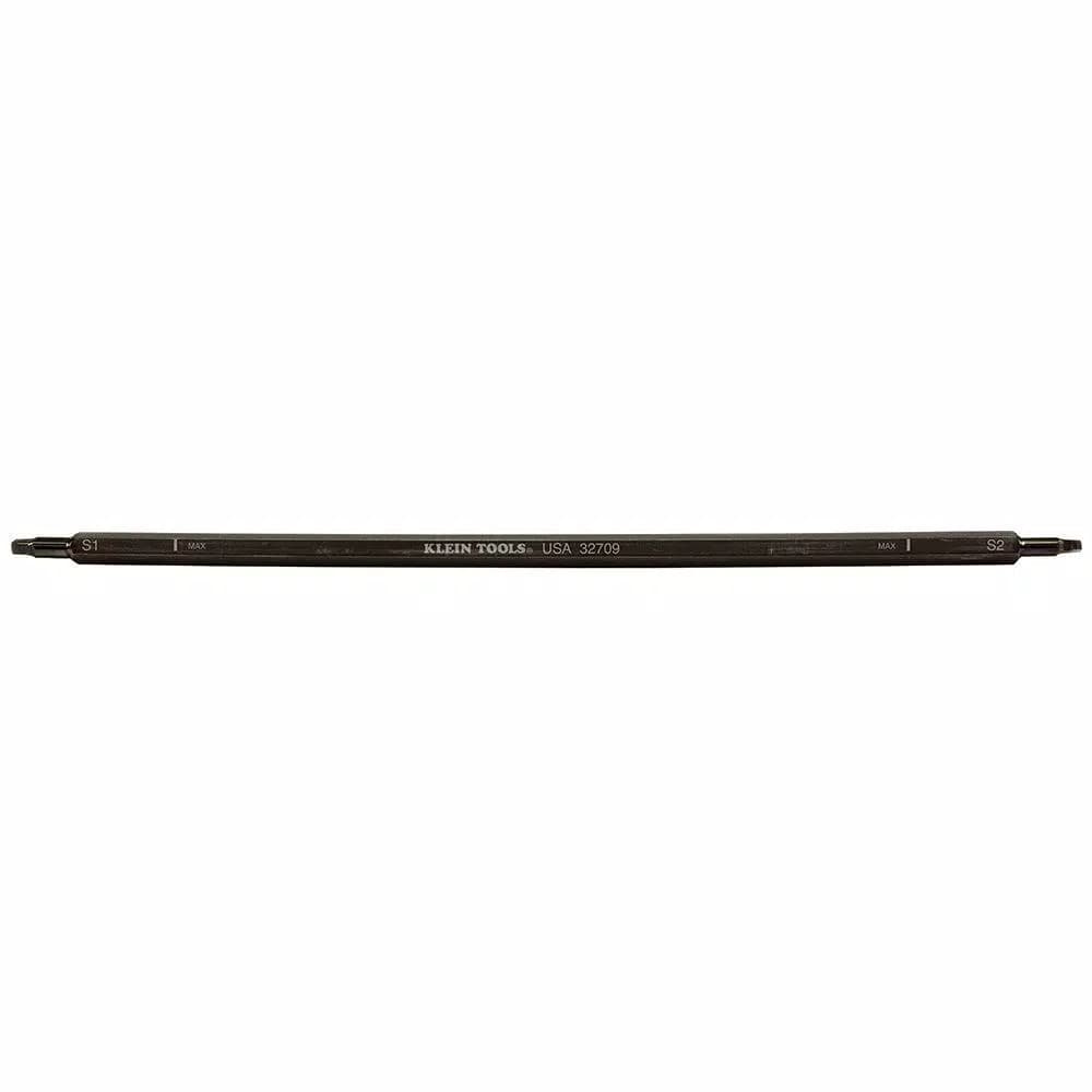 Klein Tools Replacement Adjustable Length Screwdriver Blades, Square #1 and #2