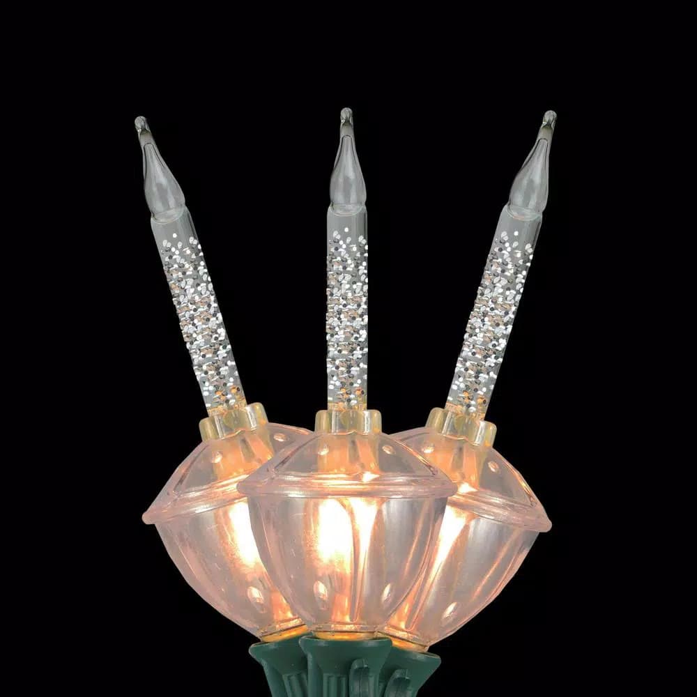 Northlight 7-Light Retro Christmas Bubble Lights, 6 ft. String with Green Wire, Clear Bulbs