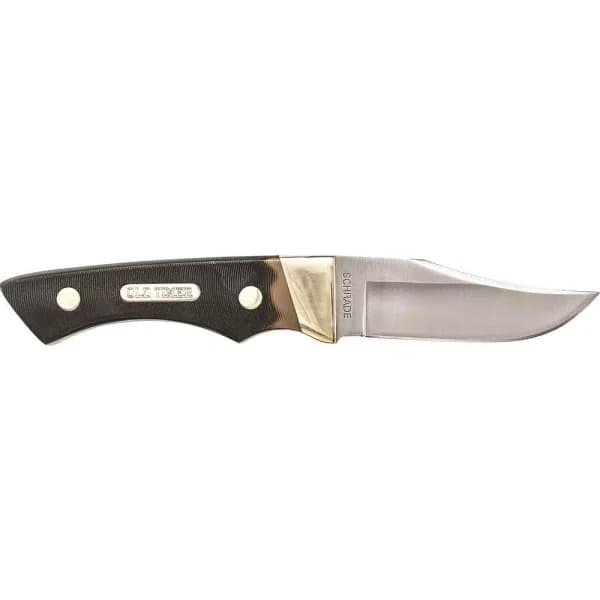 Schrade Old Timer Hunter Full Tang Fixed Blade Knife with 7Cr17 Carbon Stainless Steel Clip Point Blade