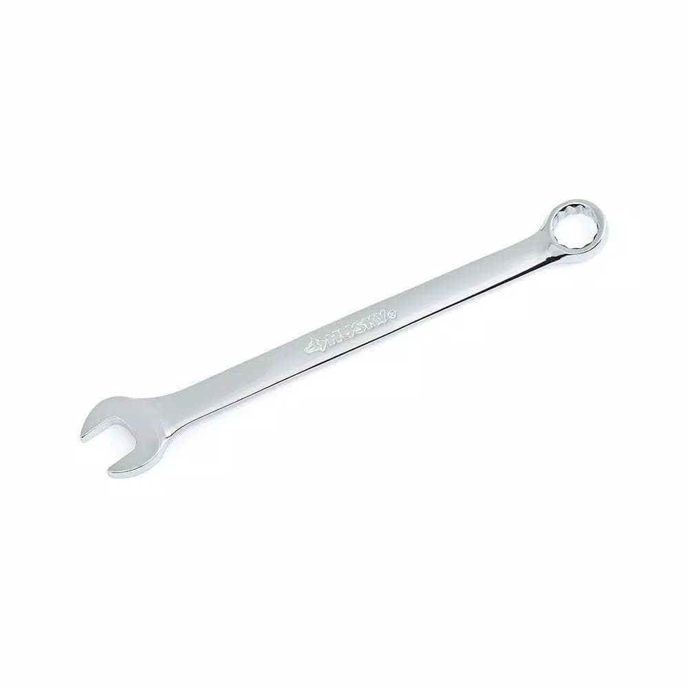 Husky 12 mm 12-Point Metric Combination Wrench, Full Polish Chrome