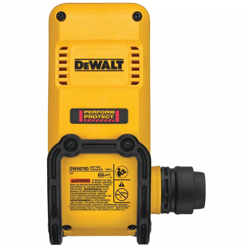 DEWALT SDS Rotary Hammer Dust Box Evacuator for OSHA Table-1 Compliant Systems