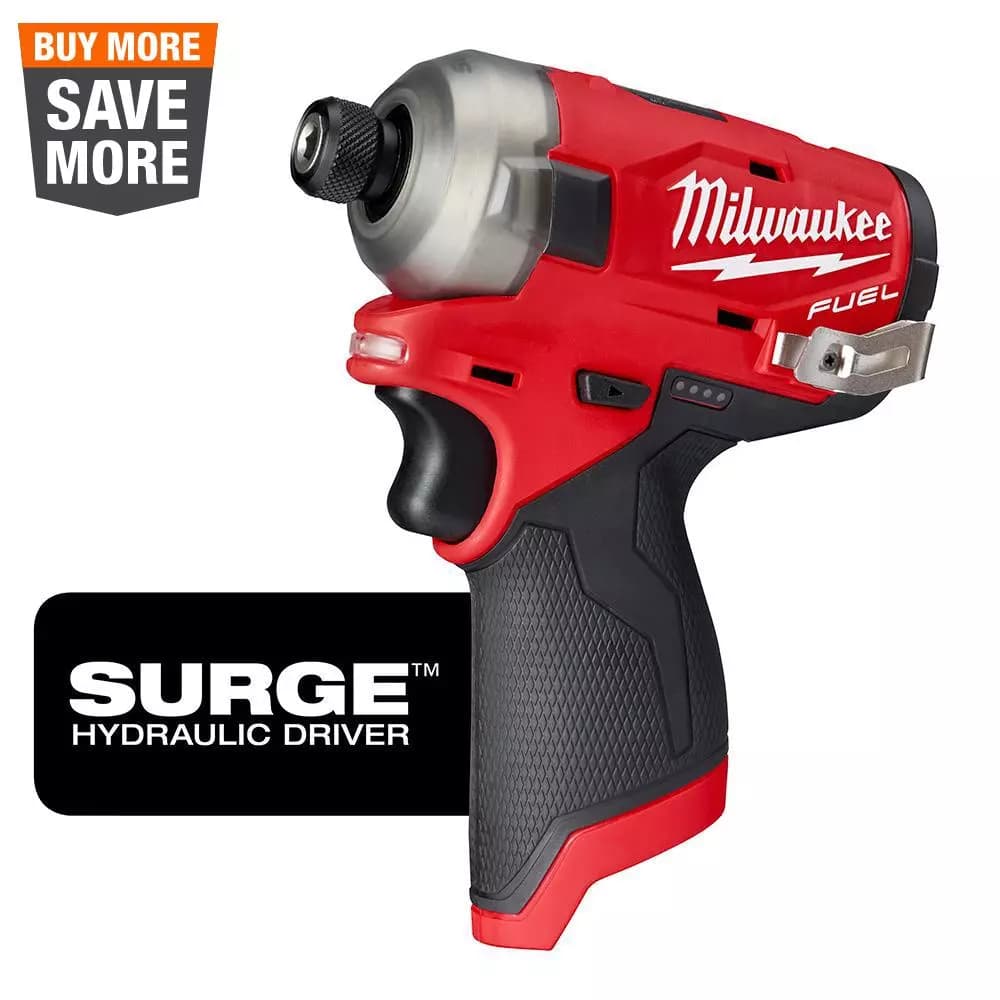 Milwaukee M12 FUEL SURGE 1/4 in. Hex Hydraulic Impact Driver, 12V Brushless (Tool-Only)