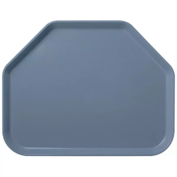 Carlisle FoodService Glasteel Slate Blue Fiberglass Trapezoid Serving Trays, 22 x 14.1 in, 12-Pack