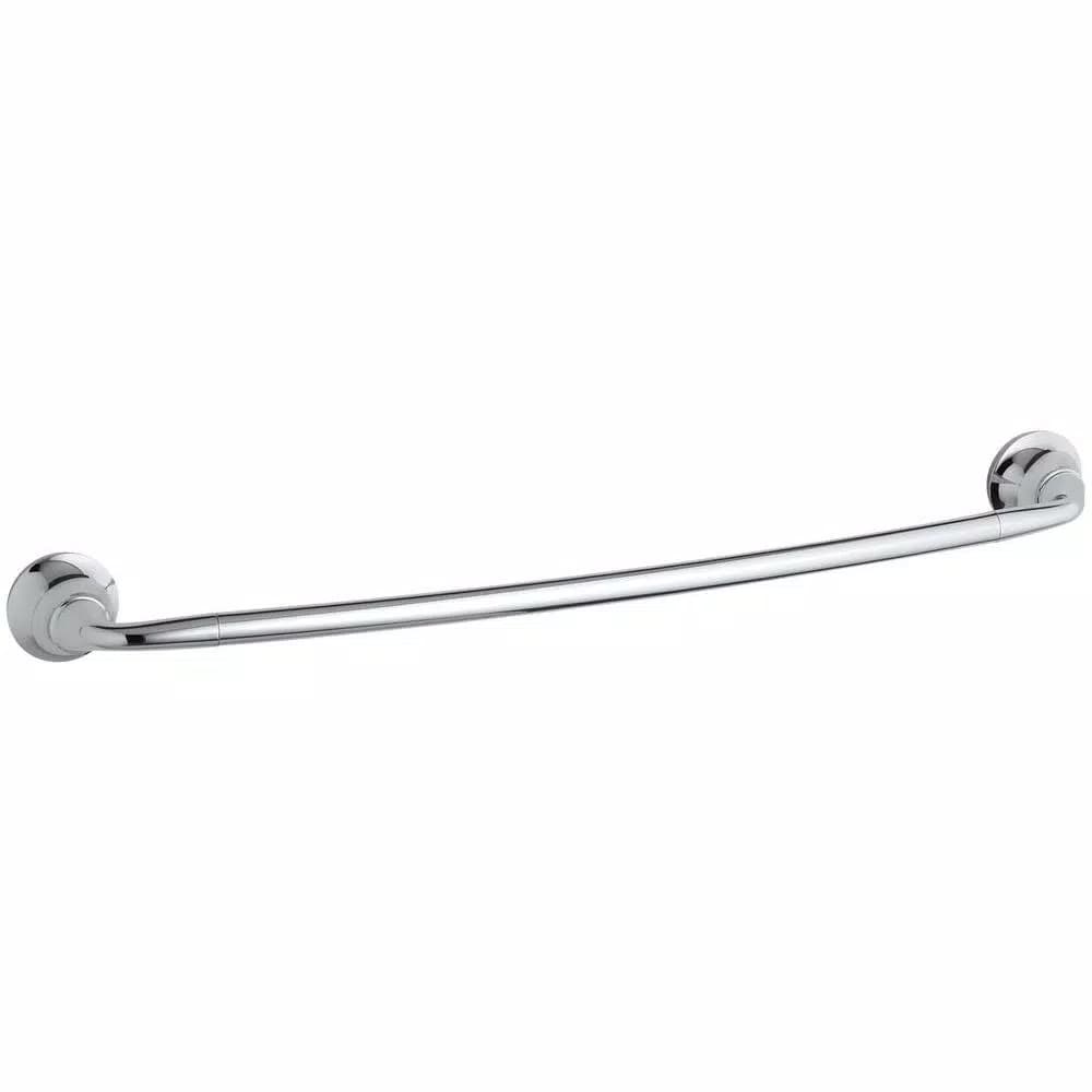 Kohler Forte Sculpted 24 in. Single Towel Bar, Polished Chrome
