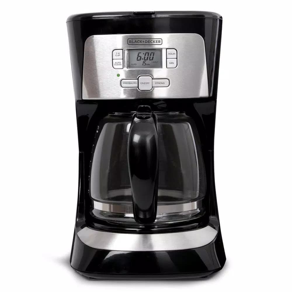 Black+Decker 12-Cup Programmable Thermal Coffee Maker, Stainless Steel Drip Coffee Machine