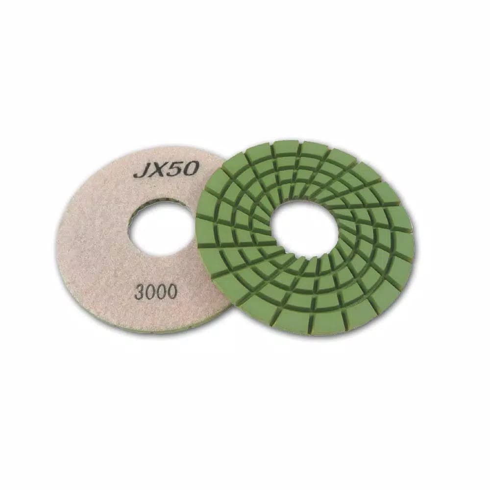 Unbranded JX Shine50 5 in. Rigid Diamond Polishing Pad, 3000-Grit for Granite, Marble & Concrete