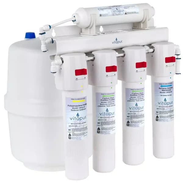 Vitapur 5-Stage Quick Connect Reverse Osmosis Drinking Water Filtration System, 20.3 GPD