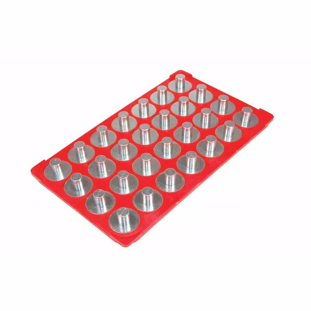 Triton Products MagClip 1/2 in. Drive Socket Caddy with 28 Interchangeable Pegs, Red