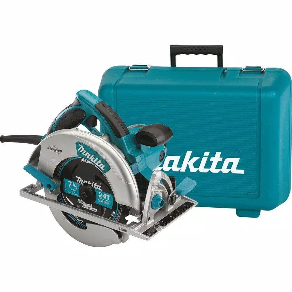 Makita 5007MG 7-1/4 in. 15 Amp Corded Magnesium Circular Saw with LED Light and Hard Case