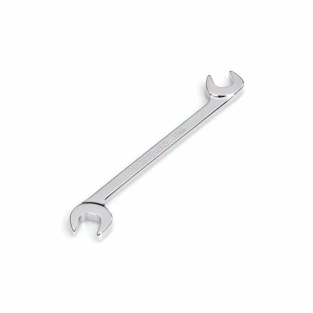TEKTON 11 mm Angle Head Double Open End Wrench, 60° Offset