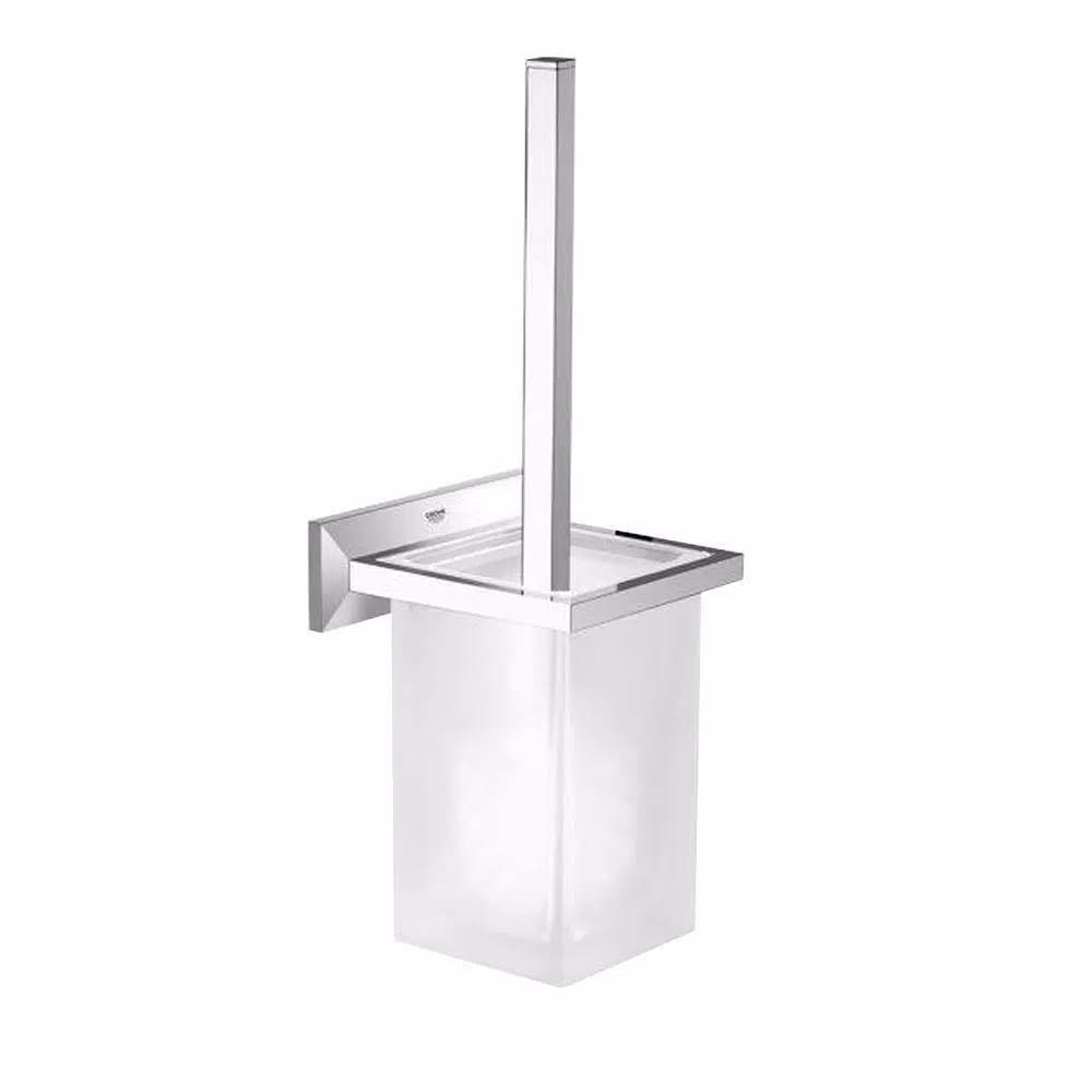 GROHE Allure Brilliant Wall-Mount Toilet Brush Holder Set in StarLight Chrome
