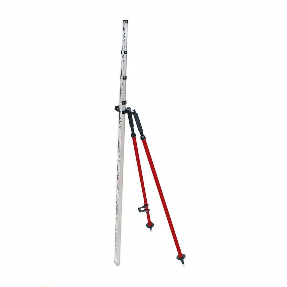AdirPro Aluminum Red Leveling Rod Bipod for Barcode Leveling Rods