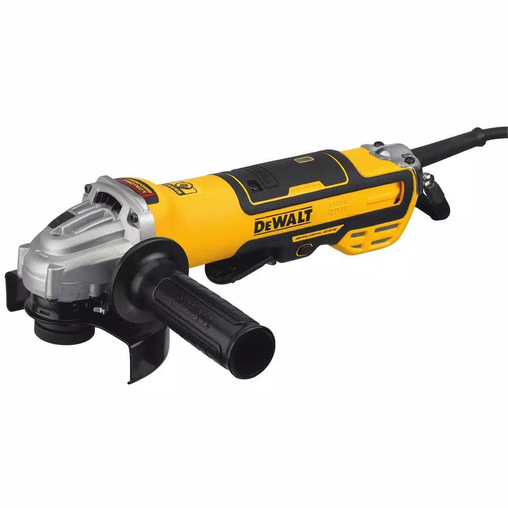 DEWALT 13 Amp 5 in. Brushless Corded Angle Grinder with Paddle Switch and Kickback Brake