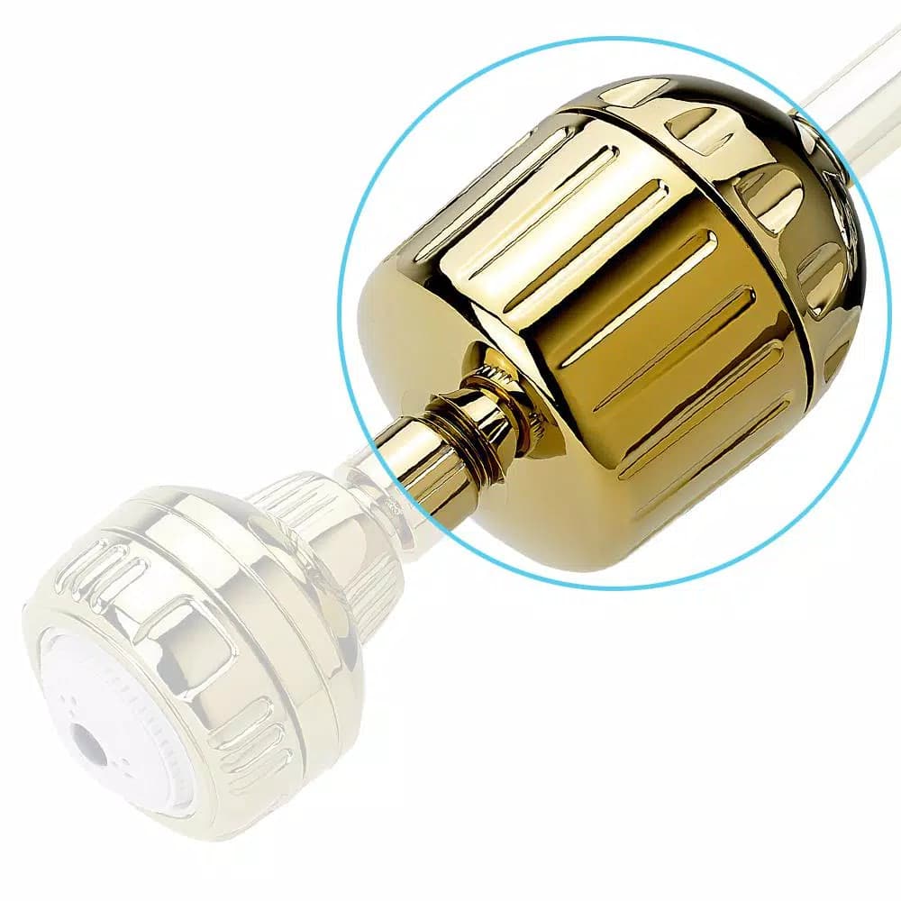 Sprite Showers Sprite High Output 2 Shower Filter, Gold, 3.5-inch Chlorine Reduction System