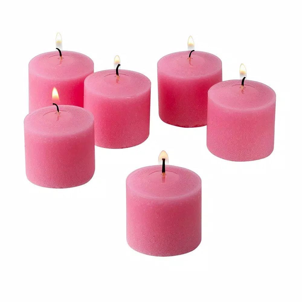 Light In The Dark Pink Rose Garden Scented Votive Candles, 10 Hour Burn Time (Set of 72)
