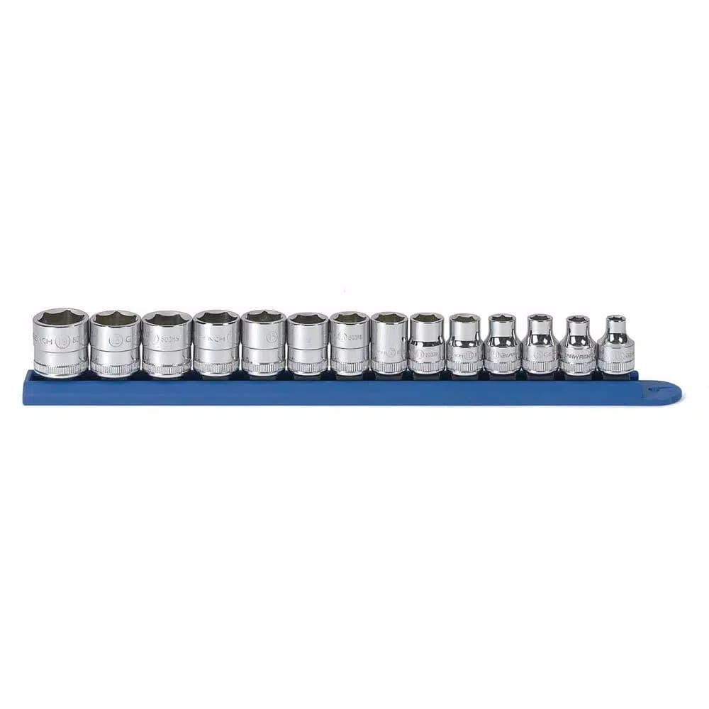 GEARWRENCH 3/8 in. Drive Metric 6-Point Standard Socket Set, 14-Piece