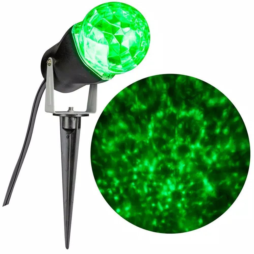 LightShow Green Light Projection LED Spotlight Projector with Stake