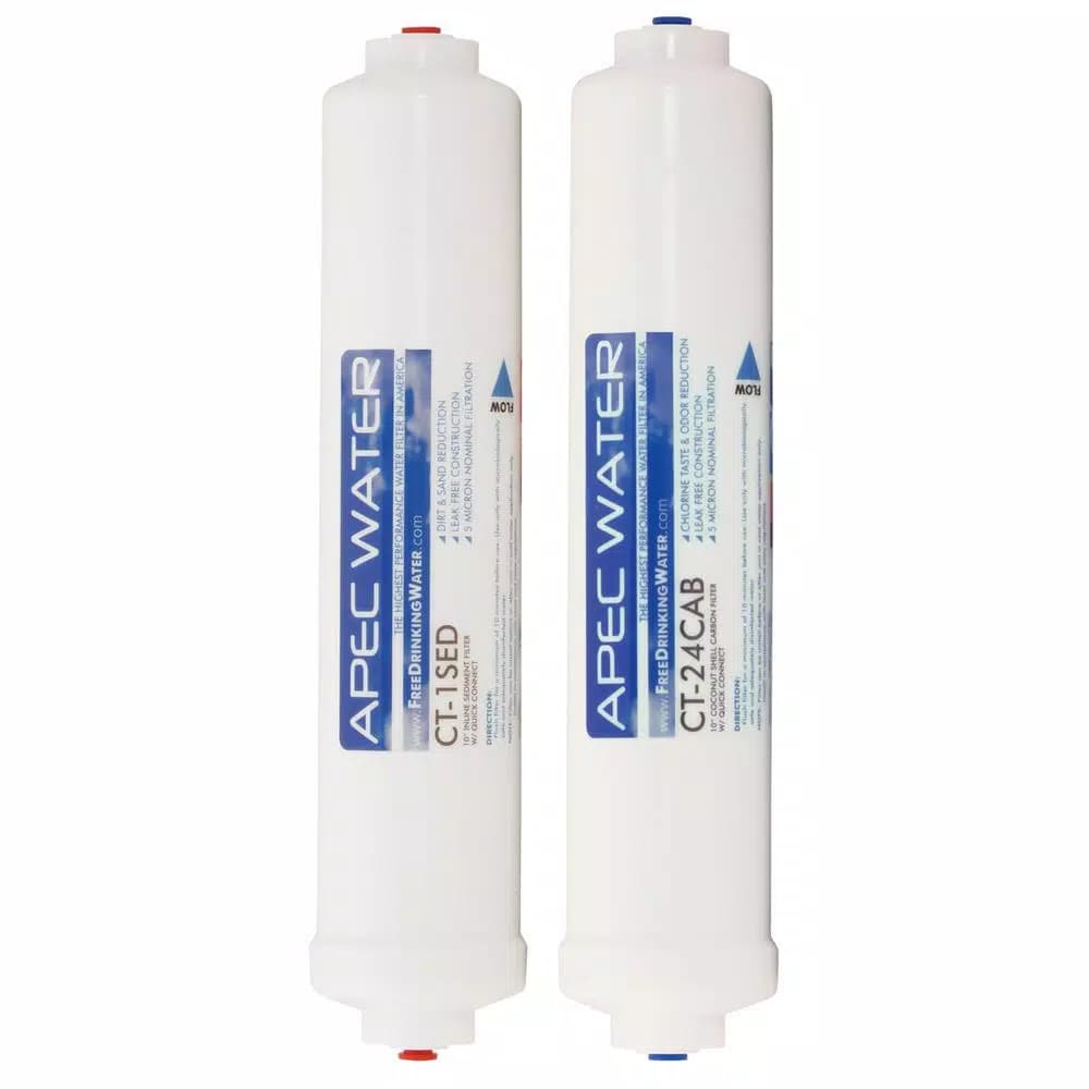 APEC Water Systems 10 in. Inline Countertop Reverse Osmosis Replacement Pre-Filter Set for RO-CTOP
