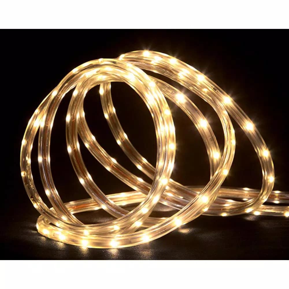 Northlight 18 ft. 108-Light Warm White LED Christmas Rope Lights, Indoor/Outdoor
