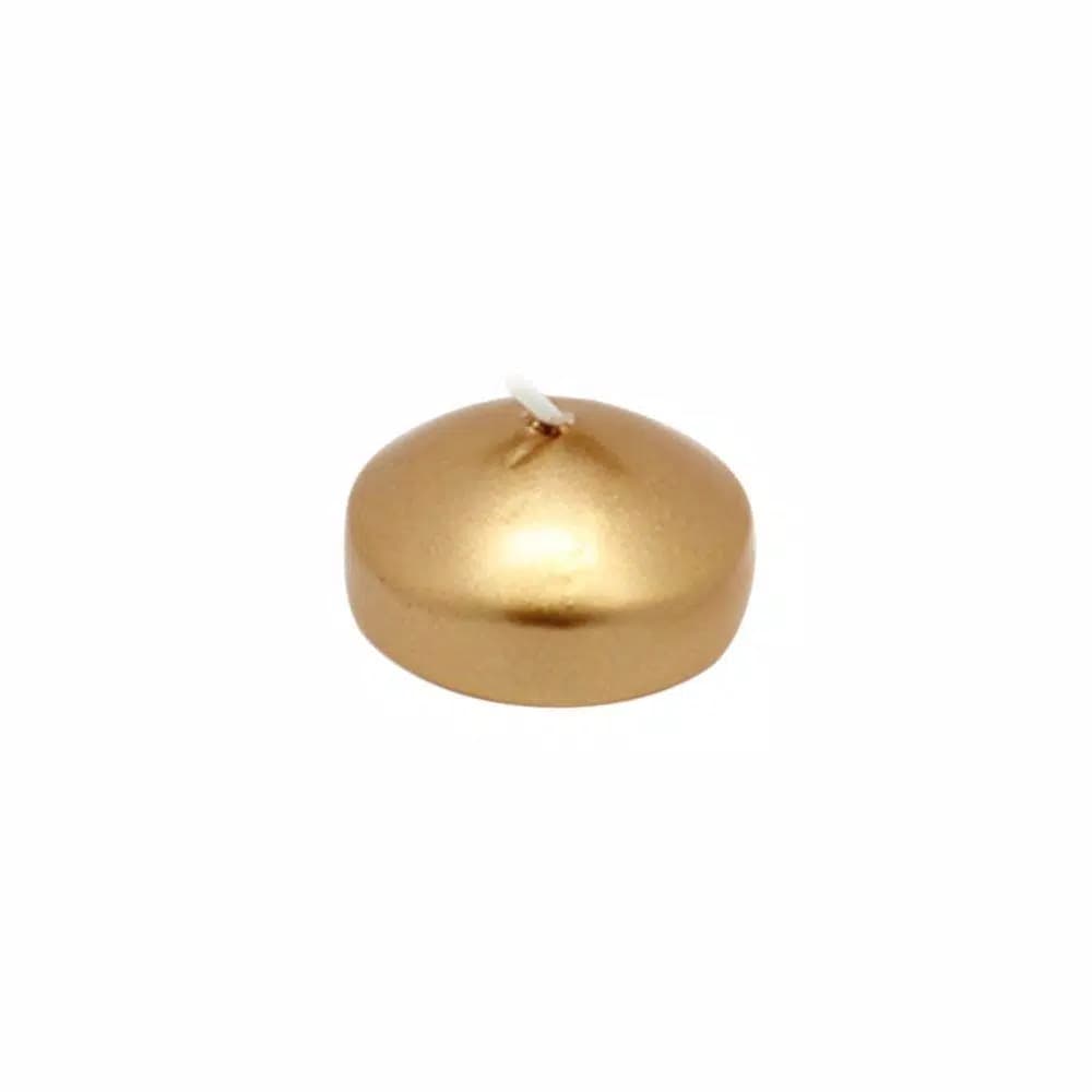 Zest Candle 1.75 in. Metallic Bronze Gold Floating Candles, 24-Pack
