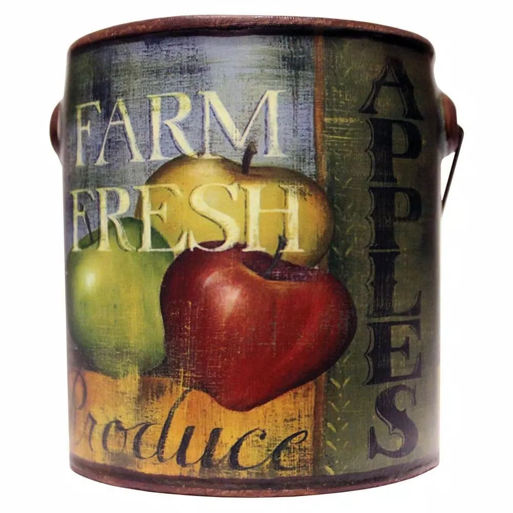 Unbranded Farm Fresh Juicy Apples Scented Ceramic Jar Candle, 20oz